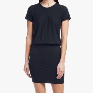 James Perse Black Cotton Blend Dress